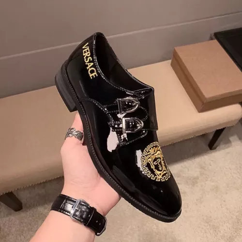 Cheap Versace Leather Shoes For Men #1331213 Replica Wholesale [$85.00 USD] [ITEM#1331213] on Replica Versace Leather Shoes