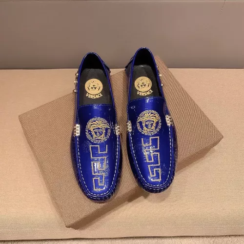 Cheap Versace Leather Shoes For Men #1331227 Replica Wholesale [$76.00 USD] [ITEM#1331227] on Replica Versace Leather Shoes