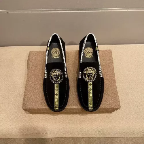 Cheap Versace Leather Shoes For Men #1331235 Replica Wholesale [$76.00 USD] [ITEM#1331235] on Replica Versace Leather Shoes