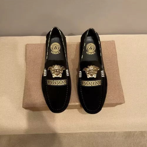 Cheap Versace Leather Shoes For Men #1331236 Replica Wholesale [$76.00 USD] [ITEM#1331236] on Replica Versace Leather Shoes
