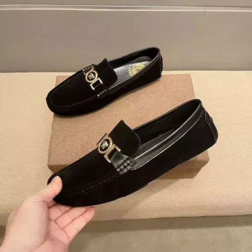 Cheap Versace Leather Shoes For Men #1331241 Replica Wholesale [$76.00 USD] [ITEM#1331241] on Replica Versace Leather Shoes