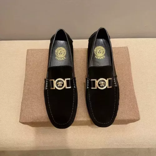 Cheap Versace Leather Shoes For Men #1331241 Replica Wholesale [$76.00 USD] [ITEM#1331241] on Replica Versace Leather Shoes