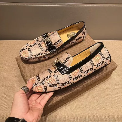 Cheap Versace Leather Shoes For Men #1331242 Replica Wholesale [$76.00 USD] [ITEM#1331242] on Replica Versace Leather Shoes