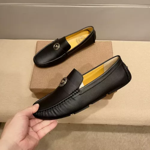 Cheap Versace Leather Shoes For Men #1331247 Replica Wholesale [$76.00 USD] [ITEM#1331247] on Replica Versace Leather Shoes