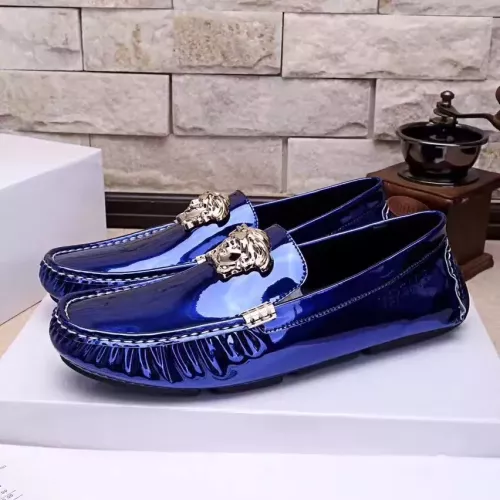 Cheap Versace Leather Shoes For Men #1331258 Replica Wholesale [$76.00 USD] [ITEM#1331258] on Replica Versace Leather Shoes