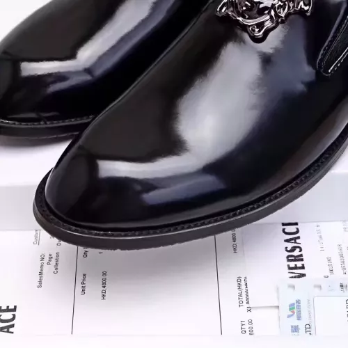 Cheap Versace Leather Shoes For Men #1331266 Replica Wholesale [$85.00 USD] [ITEM#1331266] on Replica Versace Leather Shoes