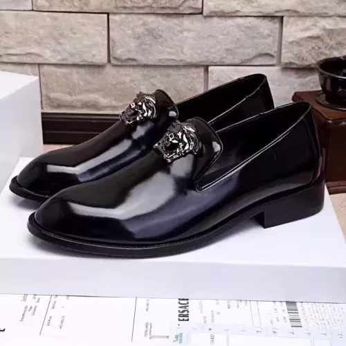 Cheap Versace Leather Shoes For Men #1331266 Replica Wholesale [$85.00 USD] [ITEM#1331266] on Replica Versace Leather Shoes
