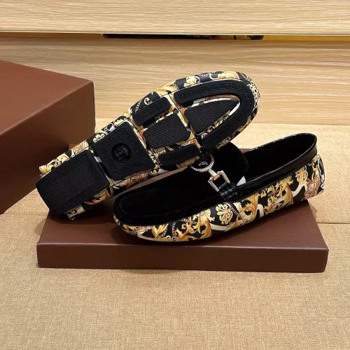 Cheap Versace Leather Shoes For Men #1331275 Replica Wholesale [$76.00 USD] [ITEM#1331275] on Replica Versace Leather Shoes