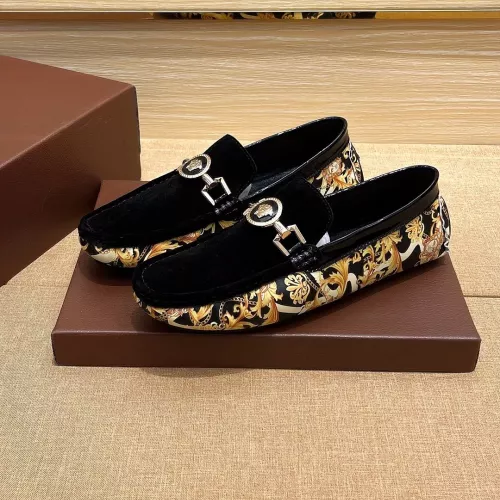 Cheap Versace Leather Shoes For Men #1331275 Replica Wholesale [$76.00 USD] [ITEM#1331275] on Replica Versace Leather Shoes