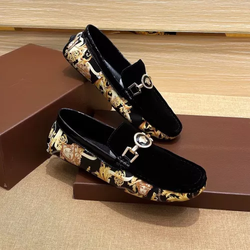 Cheap Versace Leather Shoes For Men #1331275 Replica Wholesale [$76.00 USD] [ITEM#1331275] on Replica Versace Leather Shoes