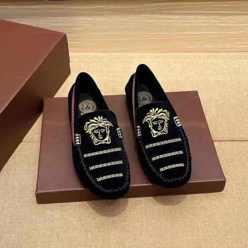 Cheap Versace Leather Shoes For Men #1331277 Replica Wholesale [$76.00 USD] [ITEM#1331277] on Replica Versace Leather Shoes