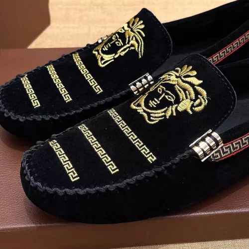 Cheap Versace Leather Shoes For Men #1331277 Replica Wholesale [$76.00 USD] [ITEM#1331277] on Replica Versace Leather Shoes