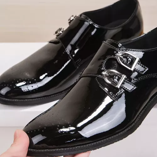 Cheap Versace Leather Shoes For Men #1331282 Replica Wholesale [$85.00 USD] [ITEM#1331282] on Replica Versace Leather Shoes