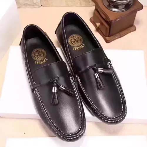 Cheap Versace Leather Shoes For Men #1331287 Replica Wholesale [$76.00 USD] [ITEM#1331287] on Replica Versace Leather Shoes