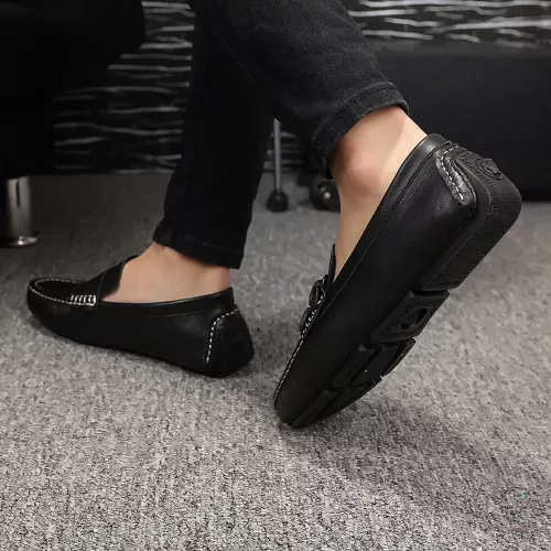 Cheap Versace Leather Shoes For Men #1331290 Replica Wholesale [$76.00 USD] [ITEM#1331290] on Replica Versace Leather Shoes