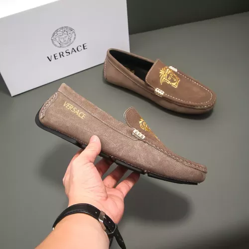Cheap Versace Leather Shoes For Men #1331291 Replica Wholesale [$76.00 USD] [ITEM#1331291] on Replica Versace Leather Shoes