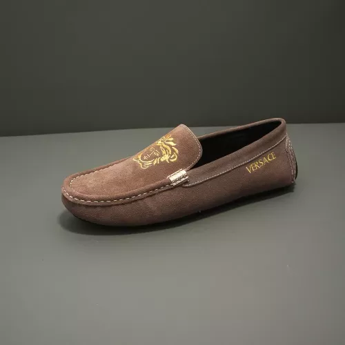 Cheap Versace Leather Shoes For Men #1331291 Replica Wholesale [$76.00 USD] [ITEM#1331291] on Replica Versace Leather Shoes