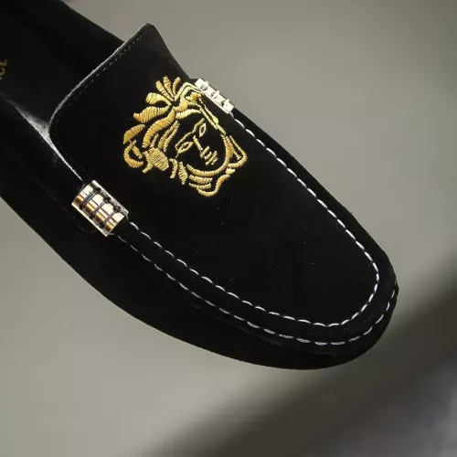 Cheap Versace Leather Shoes For Men #1331292 Replica Wholesale [$76.00 USD] [ITEM#1331292] on Replica Versace Leather Shoes