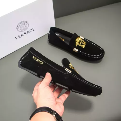 Cheap Versace Leather Shoes For Men #1331292 Replica Wholesale [$76.00 USD] [ITEM#1331292] on Replica Versace Leather Shoes
