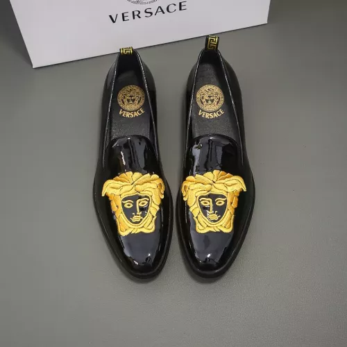 Cheap Versace Leather Shoes For Men #1331295 Replica Wholesale [$85.00 USD] [ITEM#1331295] on Replica Versace Leather Shoes