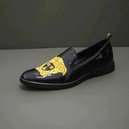Cheap Versace Leather Shoes For Men #1331295 Replica Wholesale [$85.00 USD] [ITEM#1331295] on Replica Versace Leather Shoes