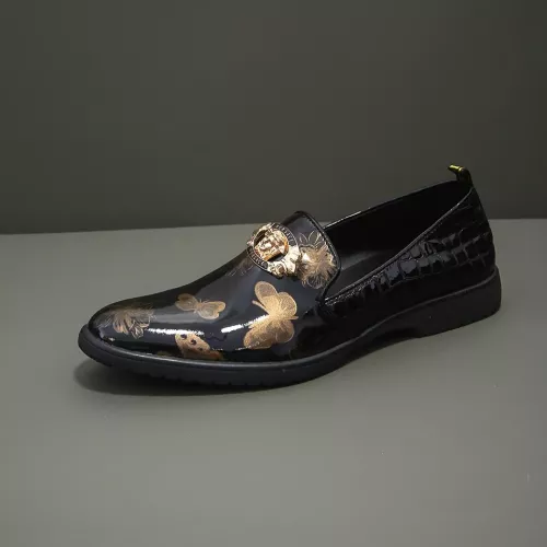 Cheap Versace Leather Shoes For Men #1331300 Replica Wholesale [$85.00 USD] [ITEM#1331300] on Replica Versace Leather Shoes