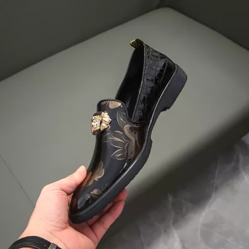 Cheap Versace Leather Shoes For Men #1331300 Replica Wholesale [$85.00 USD] [ITEM#1331300] on Replica Versace Leather Shoes