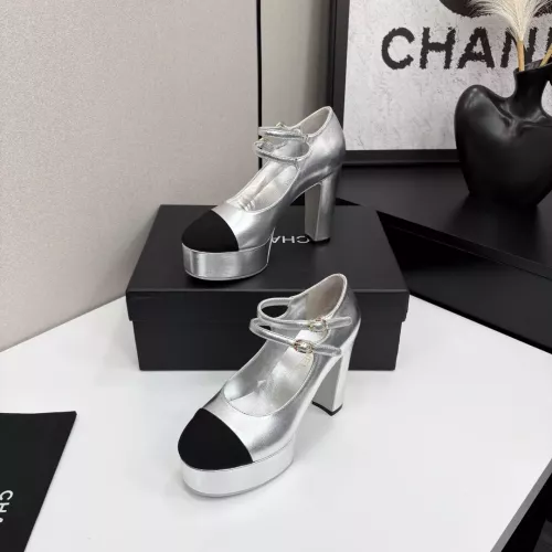 Cheap Chanel High-Heeled Shoes For Women #1331439 Replica Wholesale [$125.00 USD] [ITEM#1331439] on Replica Chanel High-Heeled Shoes