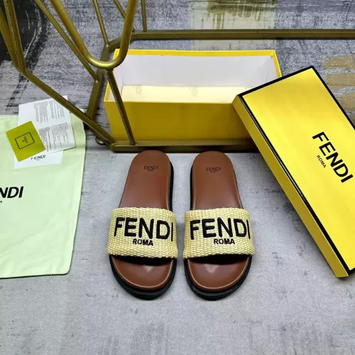 Cheap Fendi Slippers For Women #1331725 Replica Wholesale [$76.00 USD] [ITEM#1331725] on Replica Fendi Slippers