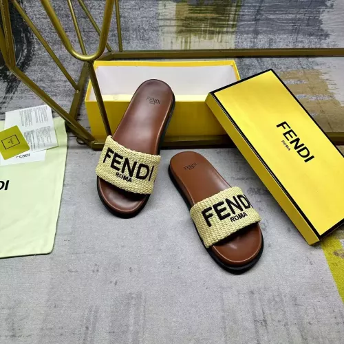 Cheap Fendi Slippers For Women #1331725 Replica Wholesale [$76.00 USD] [ITEM#1331725] on Replica Fendi Slippers