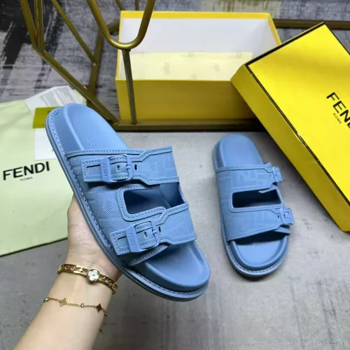 Cheap Fendi Slippers For Men #1331729 Replica Wholesale [$80.00 USD] [ITEM#1331729] on Replica Fendi Slippers