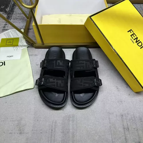 Cheap Fendi Slippers For Men #1331731 Replica Wholesale [$80.00 USD] [ITEM#1331731] on Replica Fendi Slippers