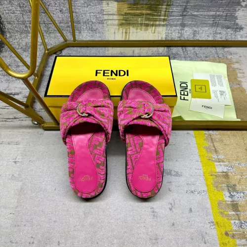 Cheap Fendi Slippers For Women #1331770 Replica Wholesale [$82.00 USD] [ITEM#1331770] on Replica Fendi Slippers