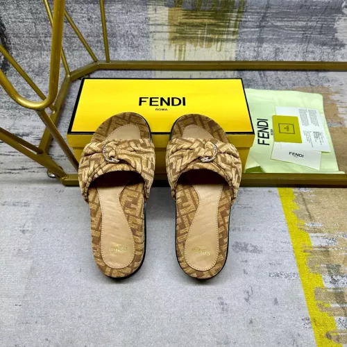 Cheap Fendi Slippers For Women #1331772 Replica Wholesale [$82.00 USD] [ITEM#1331772] on Replica Fendi Slippers