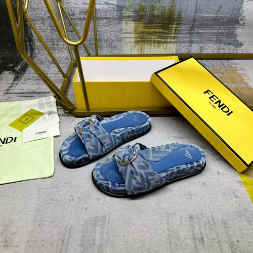 Cheap Fendi Slippers For Women #1331774 Replica Wholesale [$82.00 USD] [ITEM#1331774] on Replica Fendi Slippers