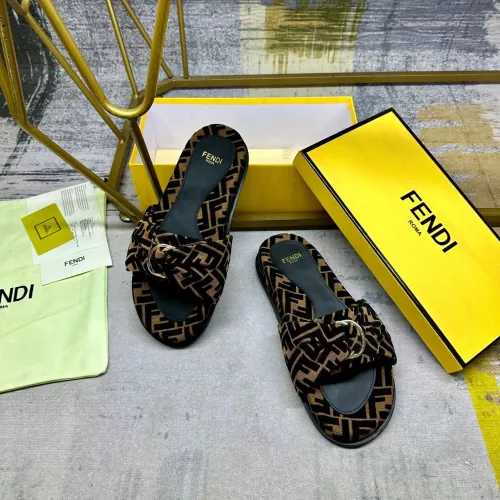 Cheap Fendi Slippers For Women #1331775 Replica Wholesale [$82.00 USD] [ITEM#1331775] on Replica Fendi Slippers