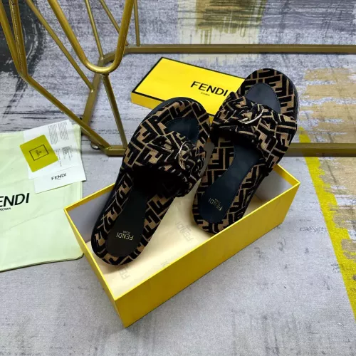 Cheap Fendi Slippers For Women #1331775 Replica Wholesale [$82.00 USD] [ITEM#1331775] on Replica Fendi Slippers