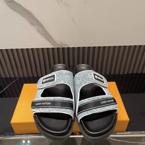 Cheap Louis Vuitton Slippers For Men #1331823 Replica Wholesale [$82.00 USD] [ITEM#1331823] on Replica Louis Vuitton Slippers