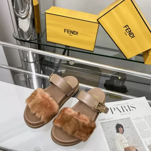 Cheap Fendi Slippers For Women #1331946 Replica Wholesale [$102.00 USD] [ITEM#1331946] on Replica Fendi Slippers
