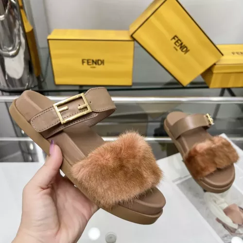 Cheap Fendi Slippers For Women #1331946 Replica Wholesale [$102.00 USD] [ITEM#1331946] on Replica Fendi Slippers