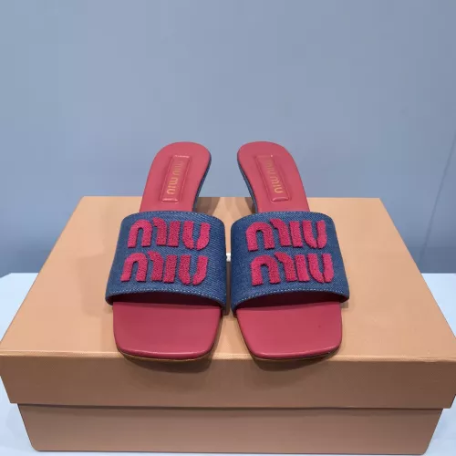 Cheap MIU MIU Slippers For Women #1331973 Replica Wholesale [$85.00 USD] [ITEM#1331973] on Replica MIU MIU Slippers
