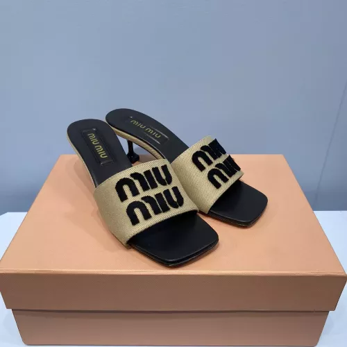 Cheap MIU MIU Slippers For Women #1331976 Replica Wholesale [$85.00 USD] [ITEM#1331976] on Replica MIU MIU Slippers