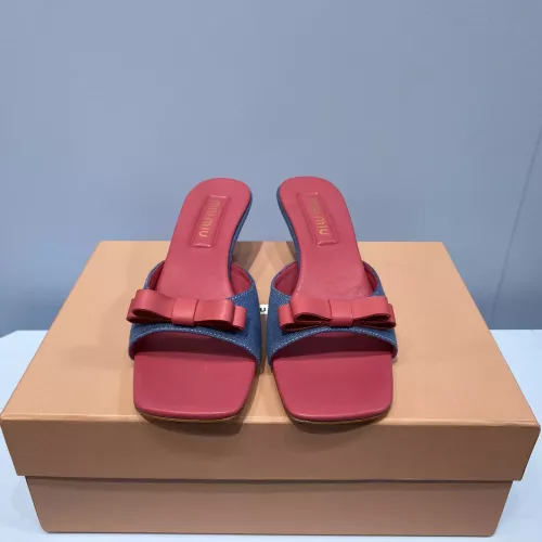 Cheap MIU MIU Slippers For Women #1331979 Replica Wholesale [$85.00 USD] [ITEM#1331979] on Replica MIU MIU Slippers