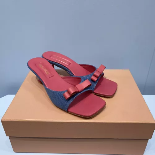Cheap MIU MIU Slippers For Women #1331979 Replica Wholesale [$85.00 USD] [ITEM#1331979] on Replica MIU MIU Slippers