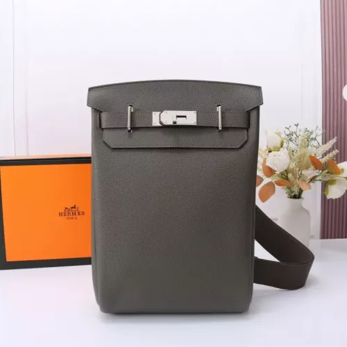 Hermes AAA Quality Messenger Bags In Gray For Unisex #1332200