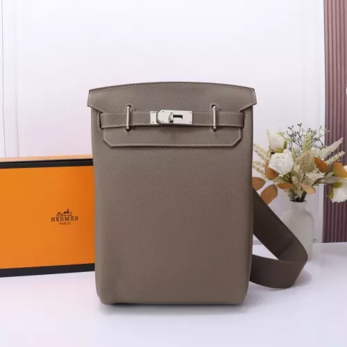 Hermes AAA Quality Messenger Bags In Coffee For Unisex #1332203