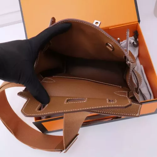 Cheap Hermes AAA Quality Messenger Bags In Brown For Unisex #1332206 Replica Wholesale [$222.00 USD] [ITEM#1332206] on Replica Hermes AAA Quality Messenger Bags