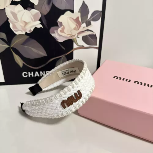 Cheap MIU MIU Headband For Women #1332216 Replica Wholesale [$29.00 USD] [ITEM#1332216] on Replica MIU MIU Headband