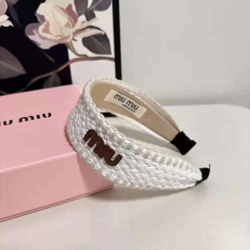 Cheap MIU MIU Headband For Women #1332216 Replica Wholesale [$29.00 USD] [ITEM#1332216] on Replica MIU MIU Headband
