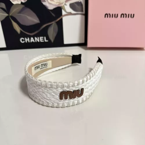 Cheap MIU MIU Headband For Women #1332216 Replica Wholesale [$29.00 USD] [ITEM#1332216] on Replica MIU MIU Headband